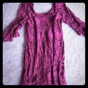 Free People boho mini dress